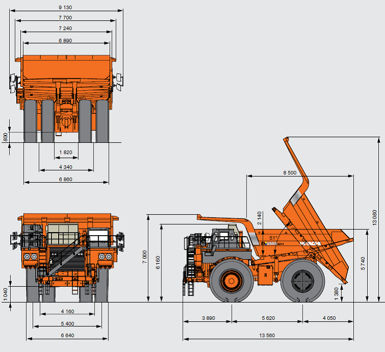 Автосамосвал HitachiEH 3500